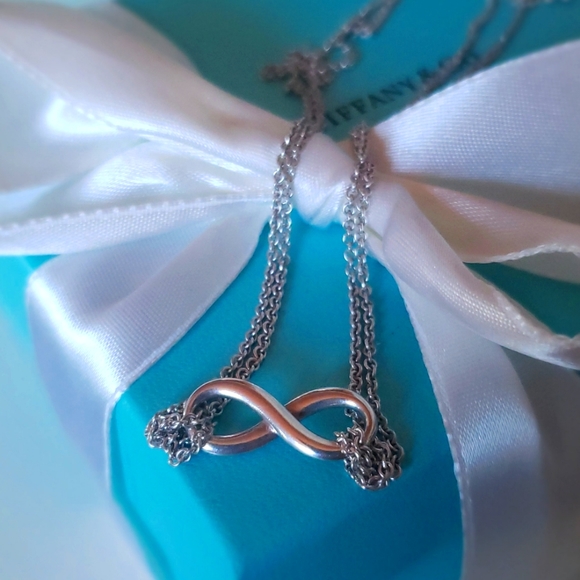 Tiffany & Co. Jewelry - Tiffany and co infinity necklace double chain